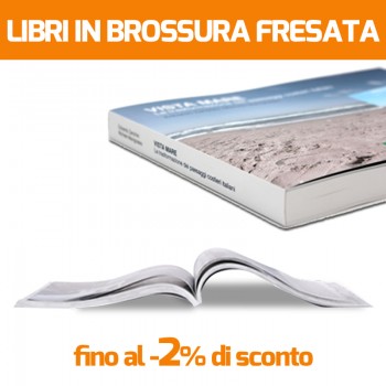 Stampa Libri - base: 11 - altezza: 17.5 - orientamento: verticale - Facciate: 64 - Numero Copie: : 200 - Tipo Carta Int: 90 uso mano - Col. Stampa Int: stampa interno colore - Carta Cop: 250 patinata opaca - Col. Stampa Cop: stampa copertina solo fronte colore - Plastificazione: plastificazione lucida - alette: no - Misura alette: 0 - Rilegatura: brossura - Dorso mm: 4 - Lavorazione: standard 5 GG - Verifica Pro: no - Prova Stampa: no